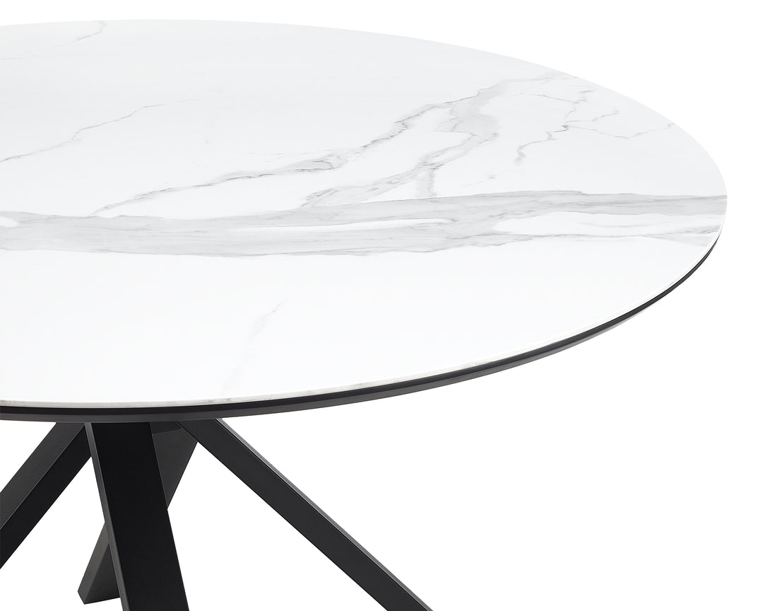 Liang & Eimil Aston Dining Table with White Marble Effect