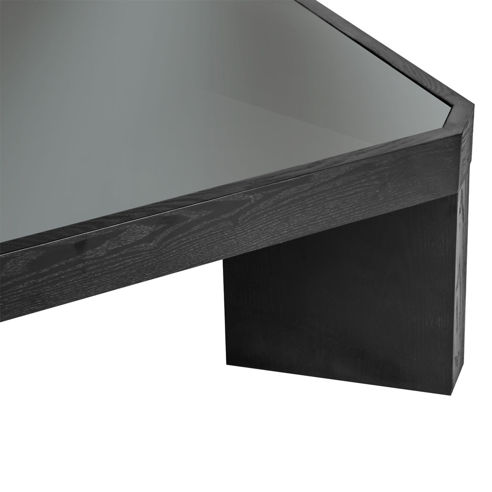 Liang & Eimil Baltimore Coffee Table in Black Ash and Glass