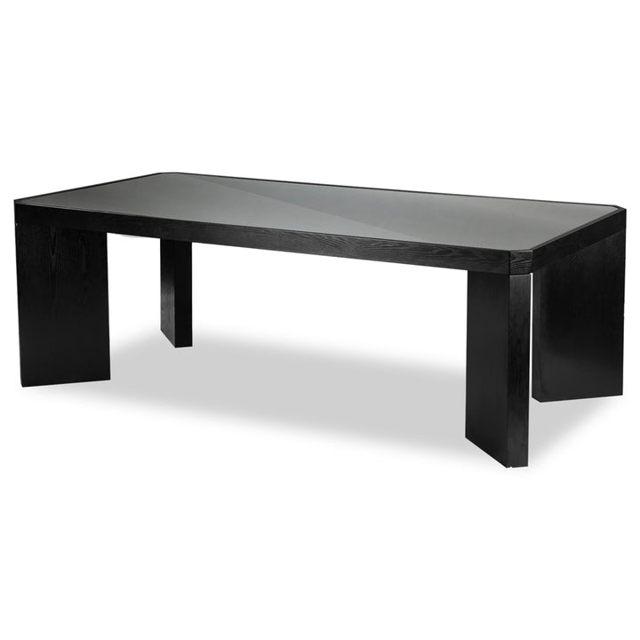 Liang & Eimil Baltimore Dining Table in Black Ash and Glass