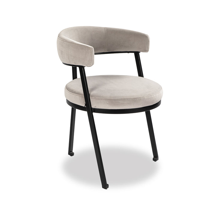 Liang & Eimil Bonnet Dining Chair in Kaster Light Grey