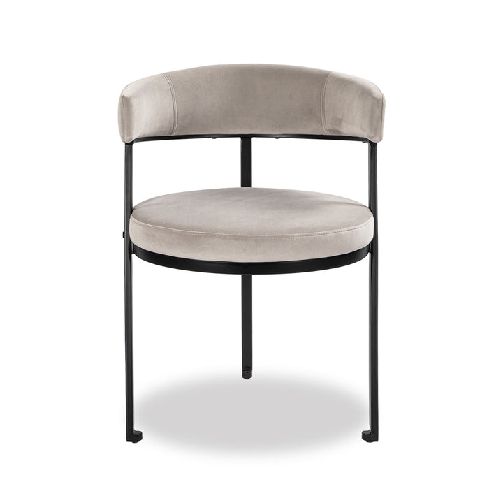 Liang & Eimil Bonnet Dining Chair in Kaster Light Grey