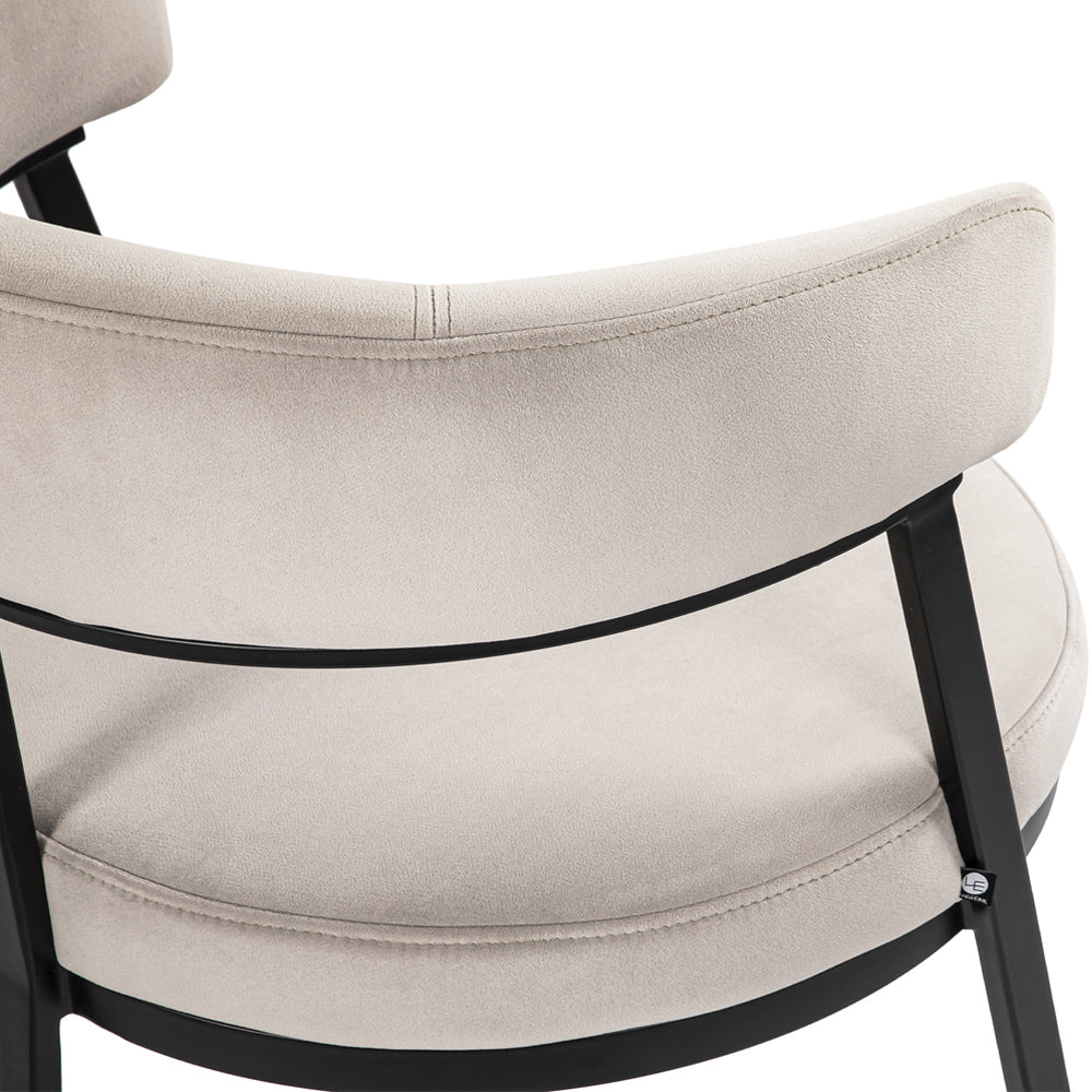 Liang & Eimil Bonnet Dining Chair in Kaster Light Grey