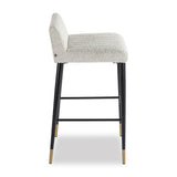 Liang & Eimil Coltrane Bar Stool with Boucle Sand Fabric