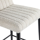 Liang & Eimil Coltrane Bar Stool with Boucle Sand Fabric