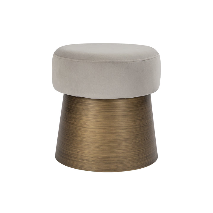 Liang & Eimil Cyrus Stool in Kaster Light Grey and Bronze