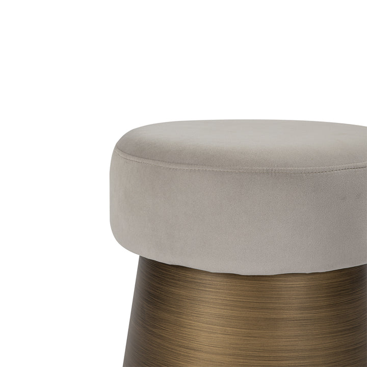 Liang & Eimil Cyrus Stool in Kaster Light Grey and Bronze