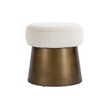 Liang & Eimil Cyrus Stool in Boucle Sand and Bronze