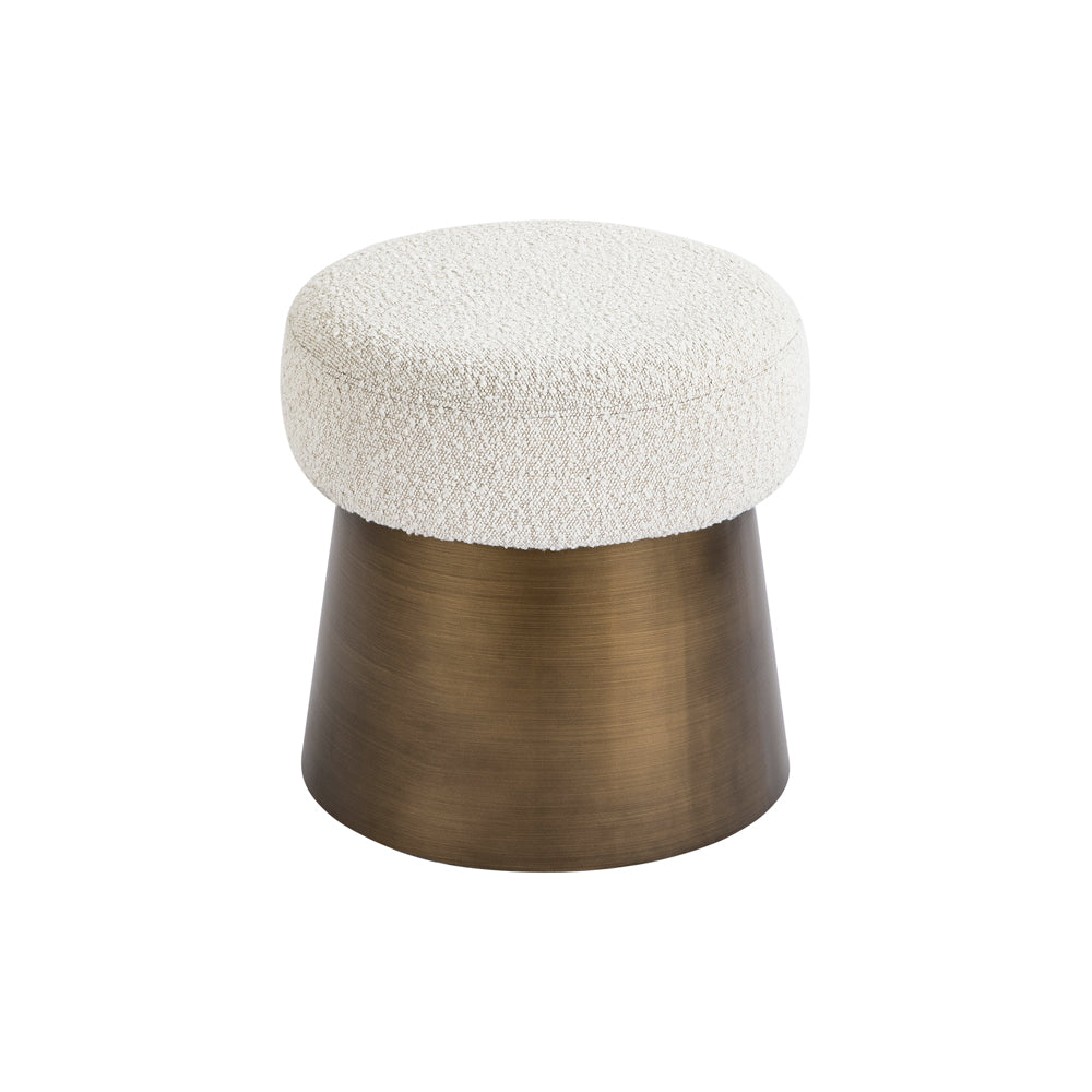 Liang & Eimil Cyrus Stool in Boucle Sand and Bronze
