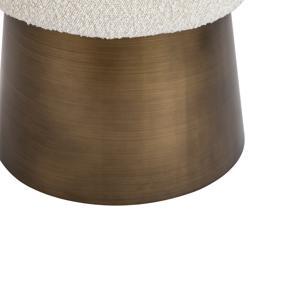 Liang & Eimil Cyrus Stool in Boucle Sand and Bronze