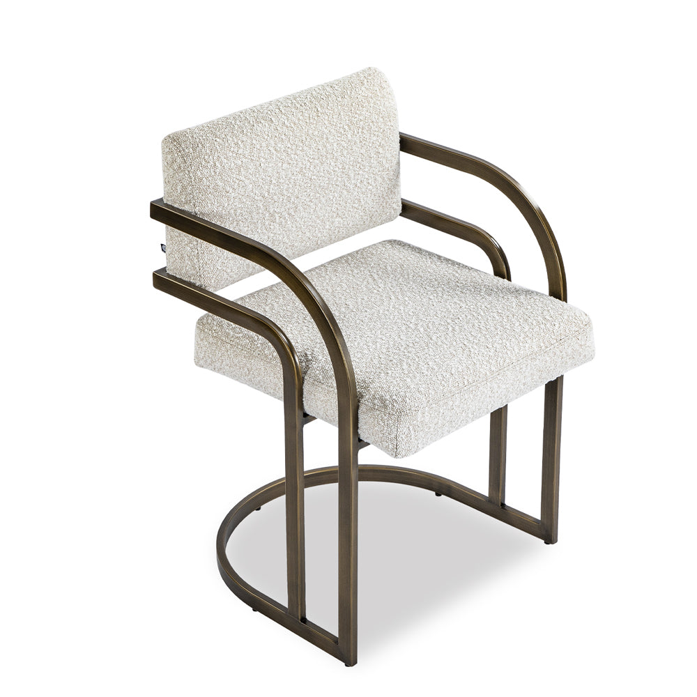 Liang & Eimil Dylan Dining Chair in Boucle Sand Fabric
