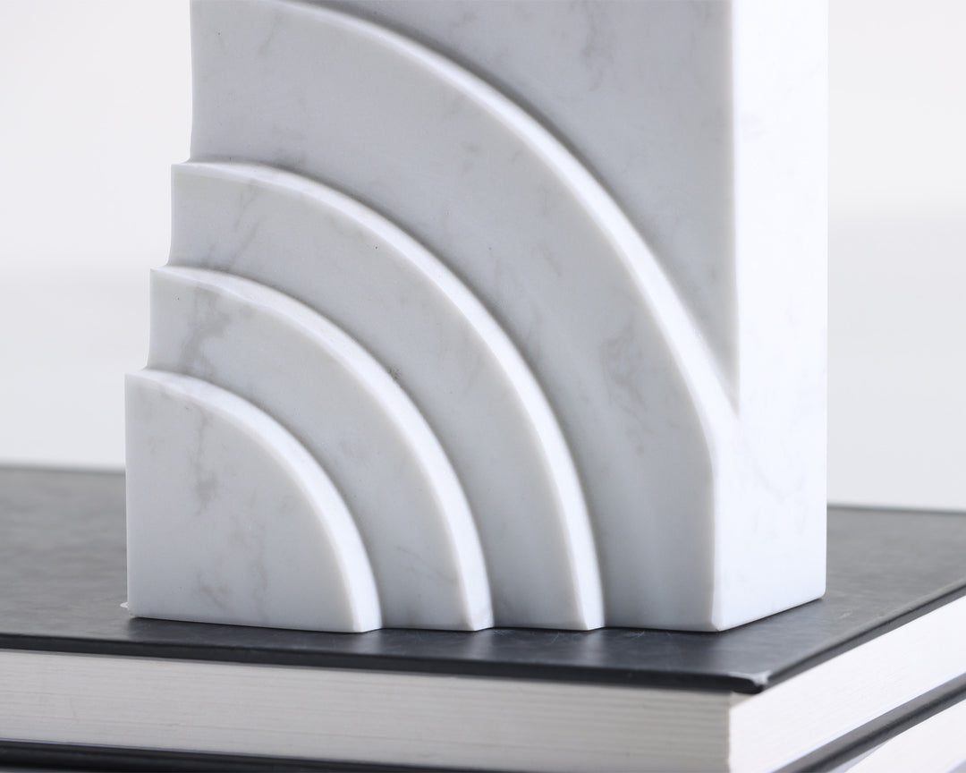 Liang & Eimil Eccleston White Marble Bookends