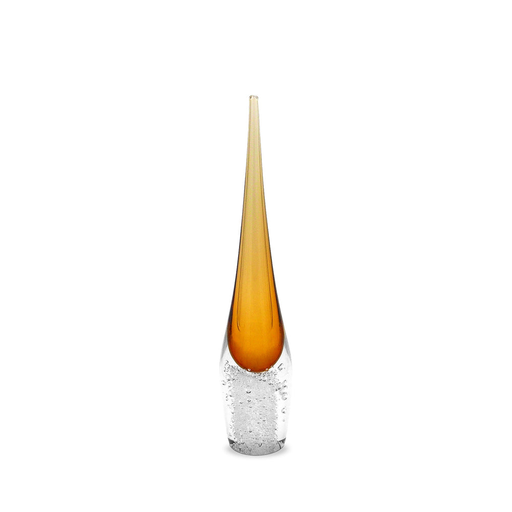 Liang & Eimil Ellis Crystal Vase in Amber - Small