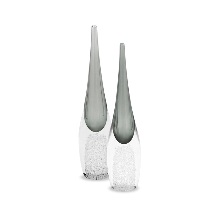 Liang & Eimil Ellis Crystal Vase in Grey - Large
