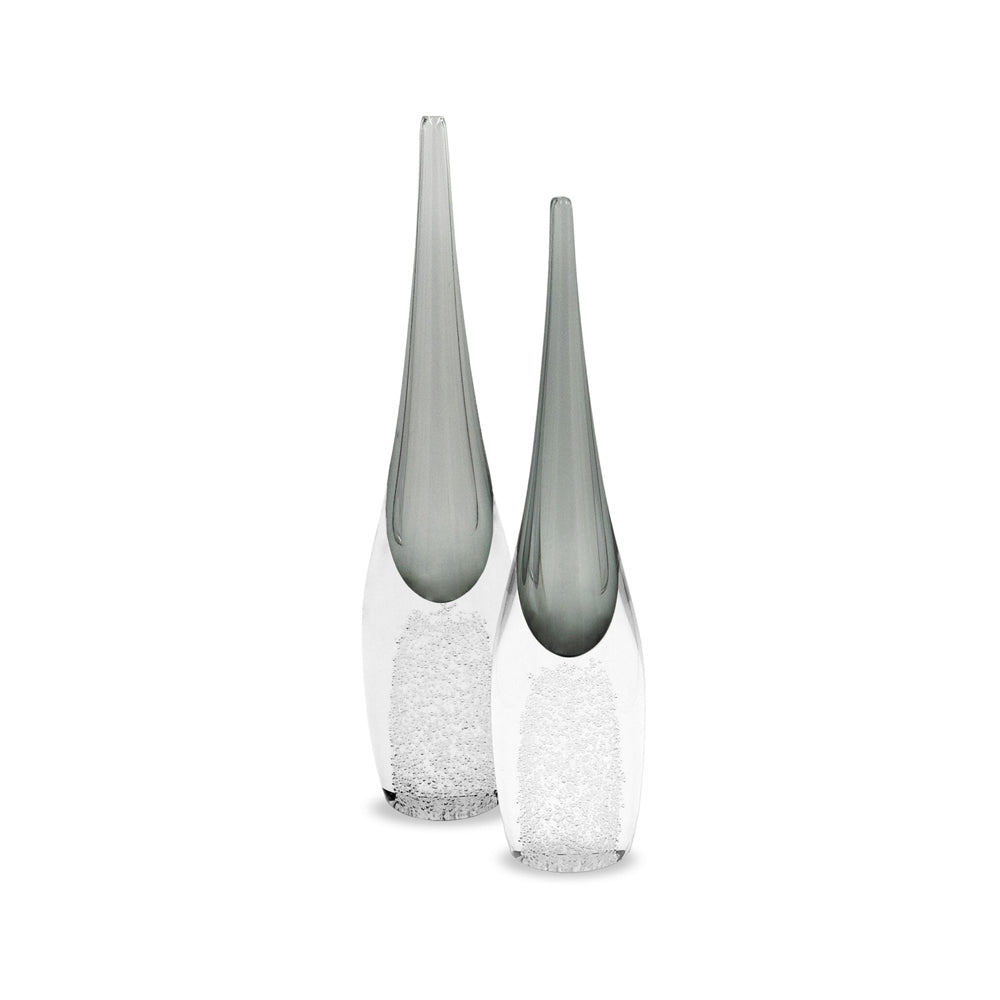 Liang & Eimil Ellis Crystal Vase in Grey - Small