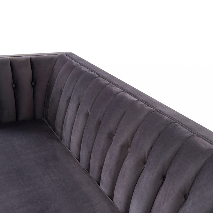 Liang & Eimil Harper 3 Seater Sofa in Night Grey Velvet