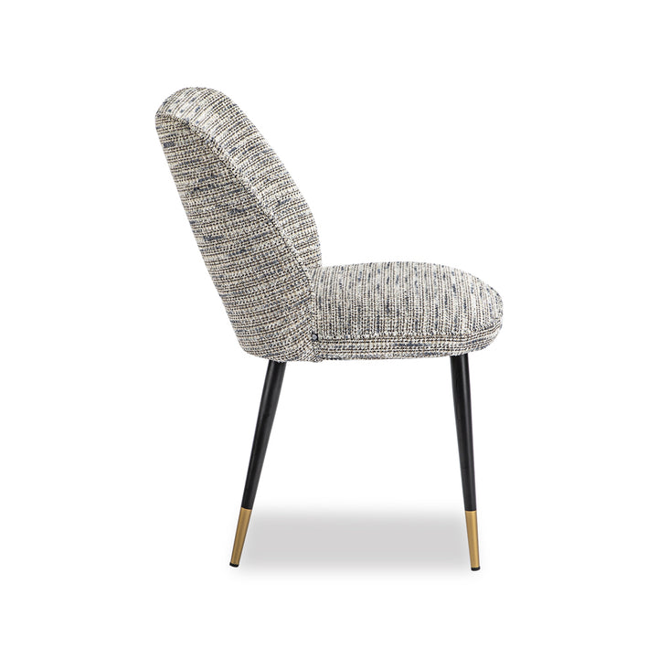 Liang & Eimil Jagger Dining Chair with Sherpa Grey Fabric (Set of 2)