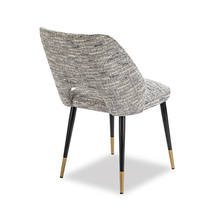 Liang & Eimil Jagger Dining Chair with Sherpa Grey Fabric (Set of 2)