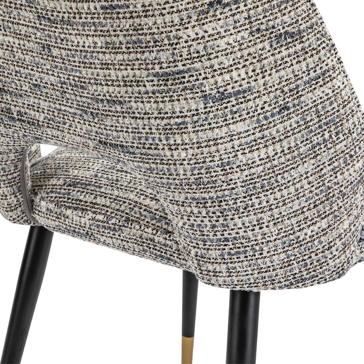 Liang & Eimil Jagger Dining Chair with Sherpa Grey Fabric (Set of 2)