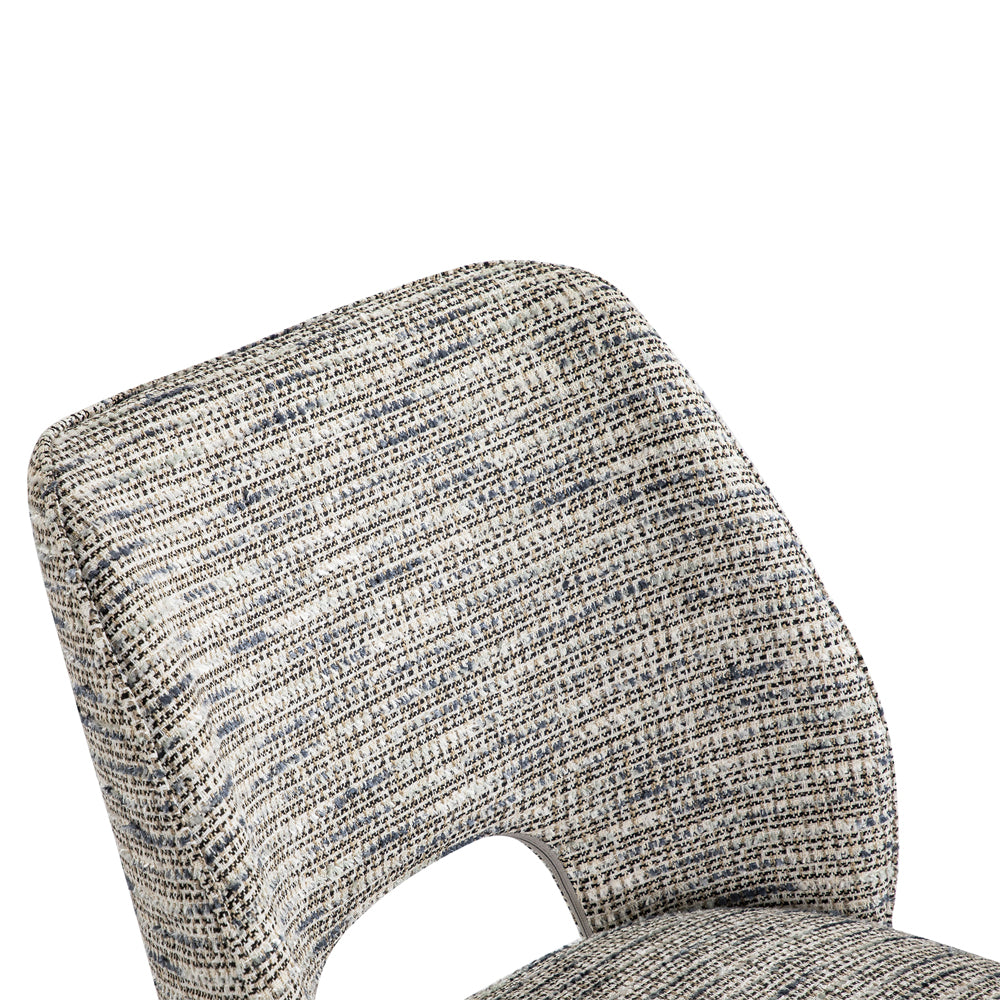 Liang & Eimil Jagger Dining Chair with Sherpa Grey Fabric (Set of 2)