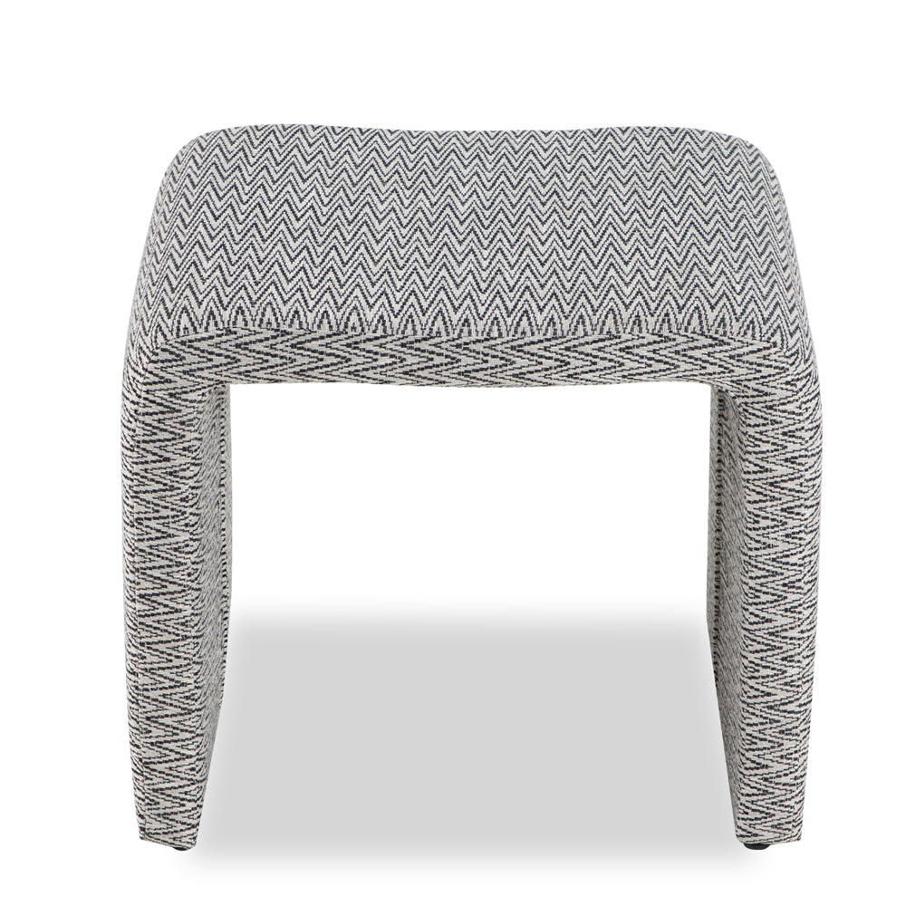 Liang & Eimil Mahak Low Stool with Emporio Pattern Fabric