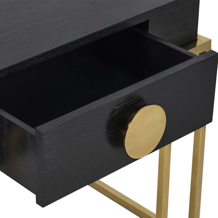 Liang & Eimil Paradigm Side Table with Brushed Brass Finish