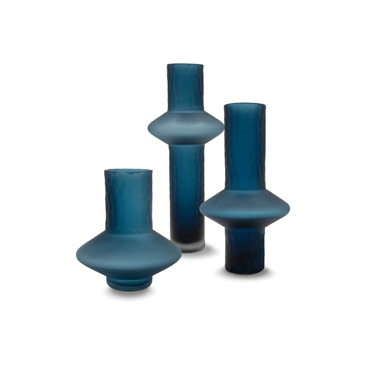 Liang & Eimil Rei Glass Vase in Blue - Medium