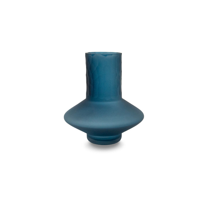 Liang & Eimil Rei Glass Vase in Blue - Small