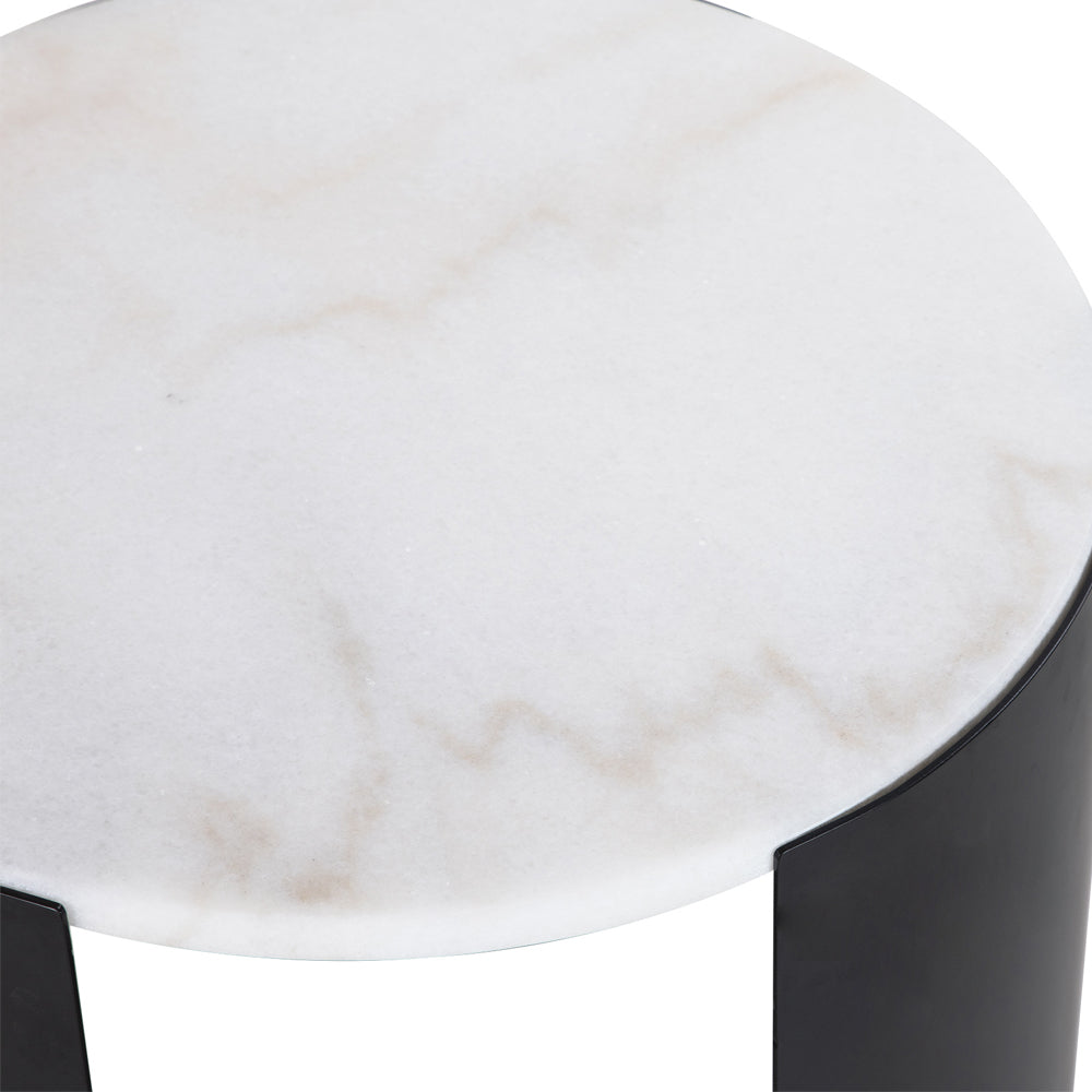 Liang & Eimil Samba Side Table with White Marble Top