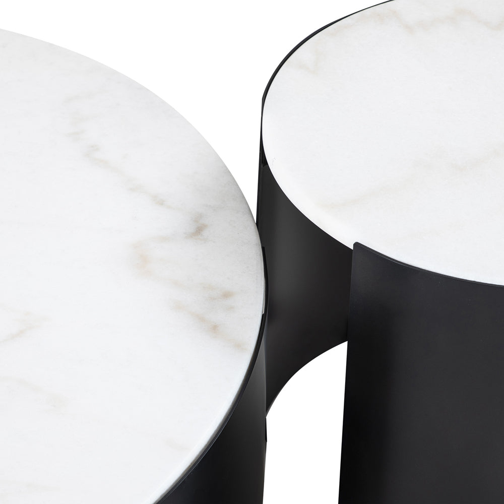 Liang & Eimil Samba Side Table with White Marble Top