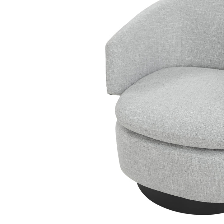 Liang & Eimil Scarpa Occasional Chair in Light Grey Fabric
