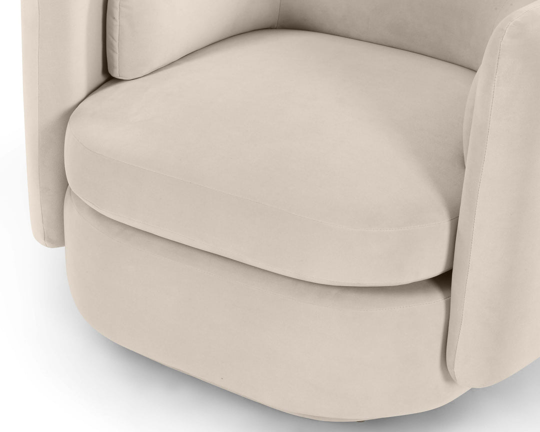 Liang & Eimil Chantal Occasional Chair in Kaster Pebble Velvet