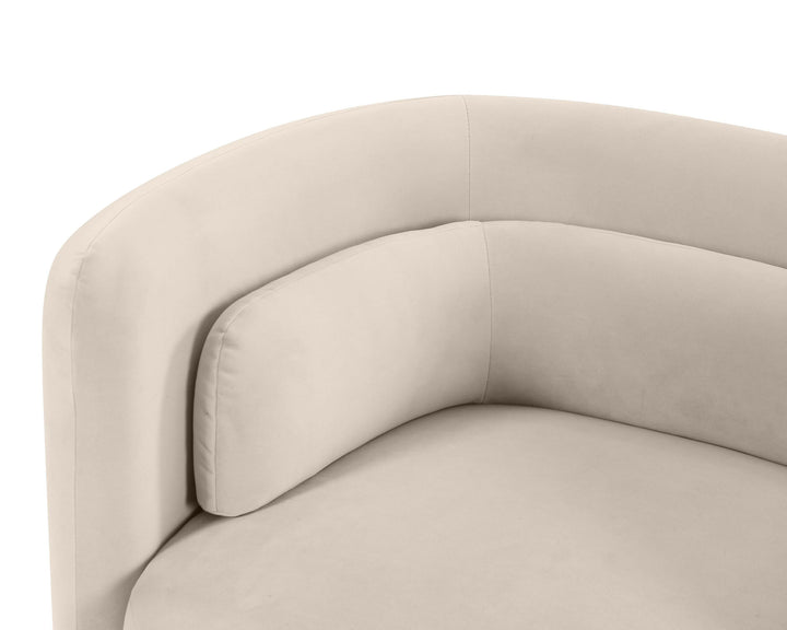 Liang & Eimil Chantal Occasional Chair in Kaster Pebble Velvet