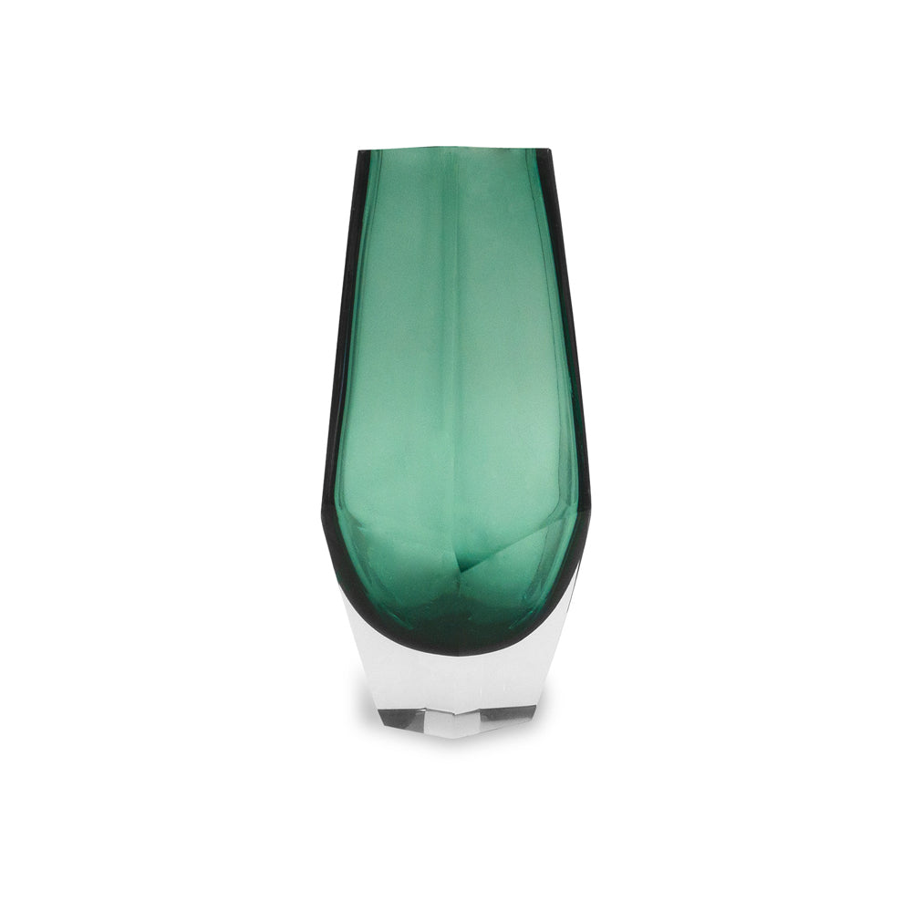 Liang & Eimil Wiley Glass Vase in Green - Small