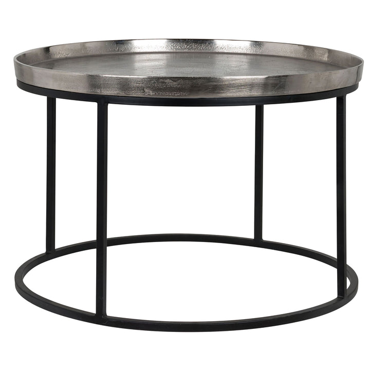 Richmond Interiors Lyam Coffee Table with Aluminium and Black Iron