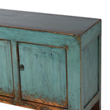Extra Large Lingbao Four Door Turquoise Sideboard Cabinet