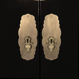 Lingbao Tall Black Cabinet with 2 Doors