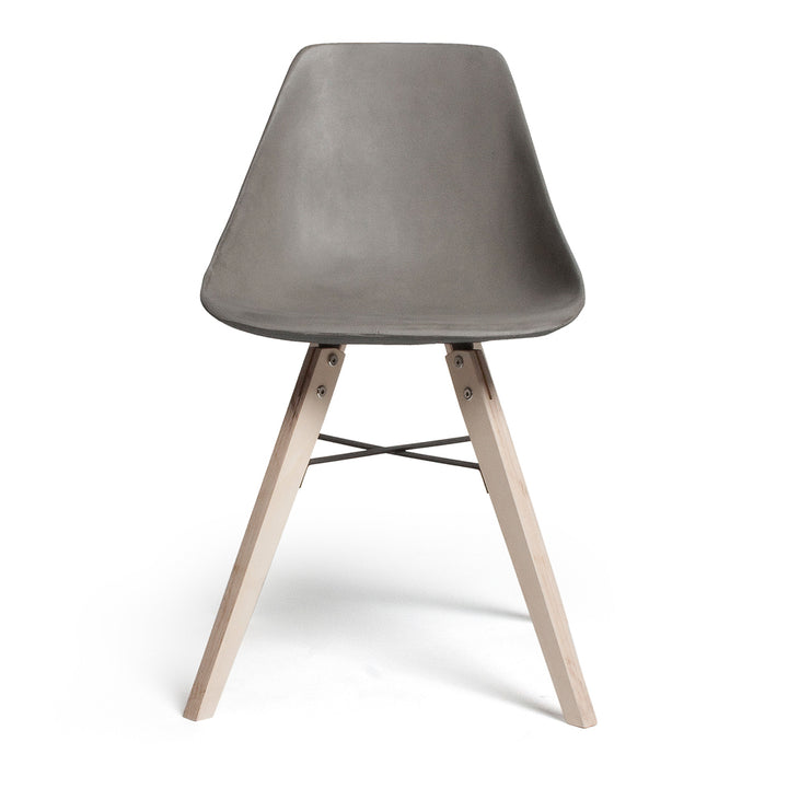 Lyon Beton Hauteville Chair with Concrete Seat and Birch Plywood Legs