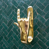 Pols Potten I Love You Hand Hook in Gold