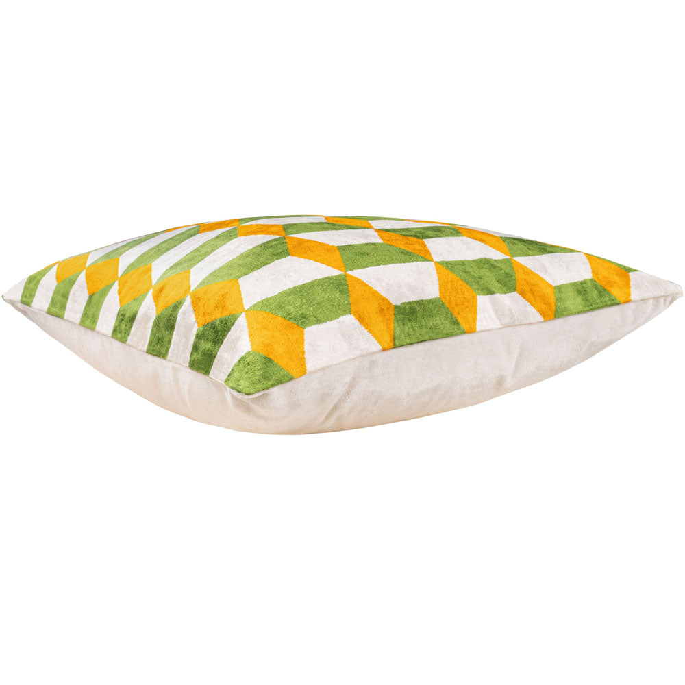 Melia Ikat Velvet Cushion Range (multiple designs) – Small
