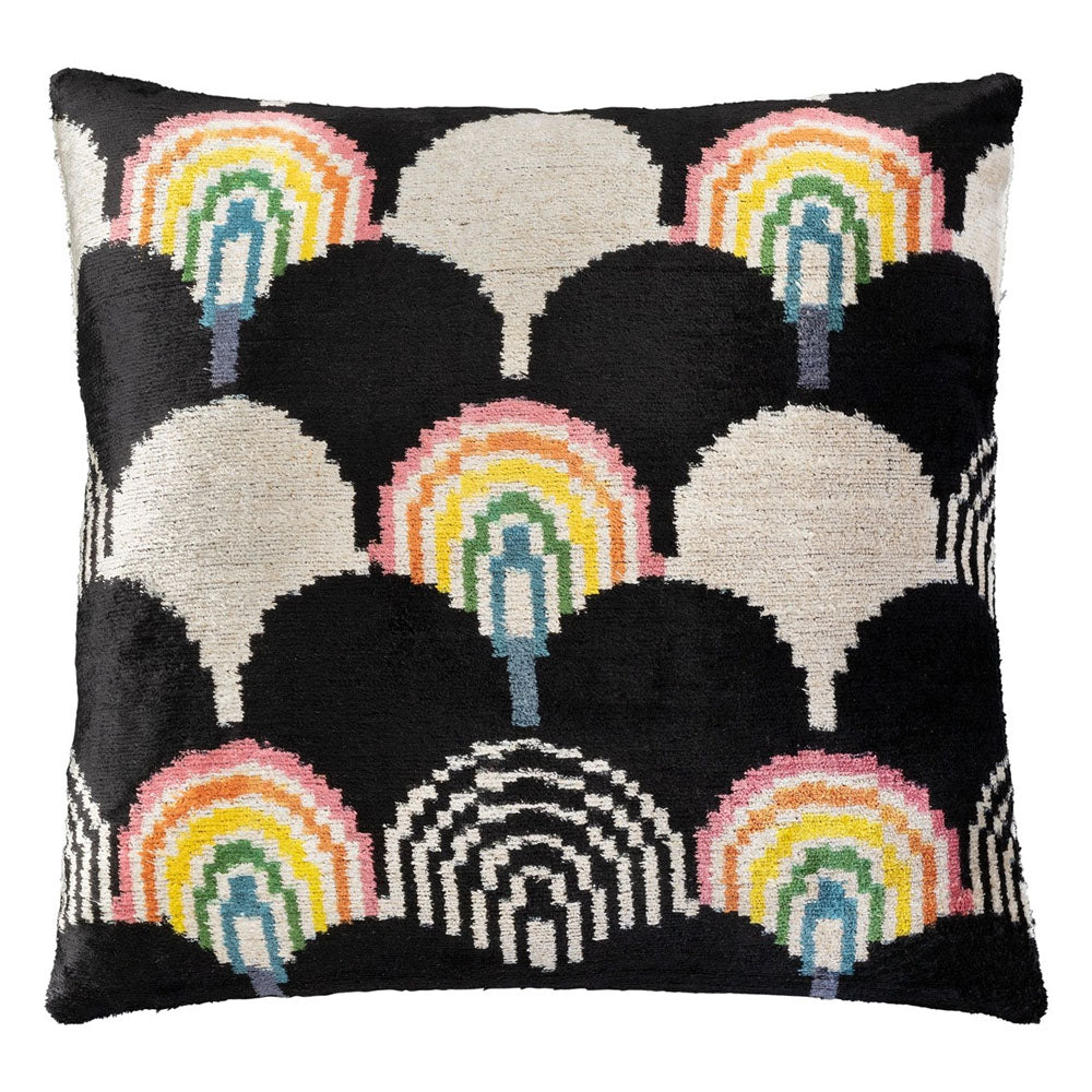 Melia Ikat Velvet Cushion Range (multiple designs) – Small