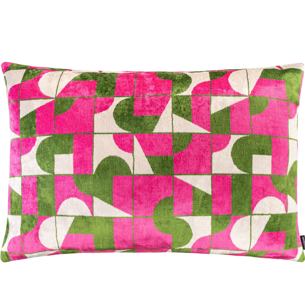 Melia Ikat Velvet Cushion Range (multiple designs) – Large