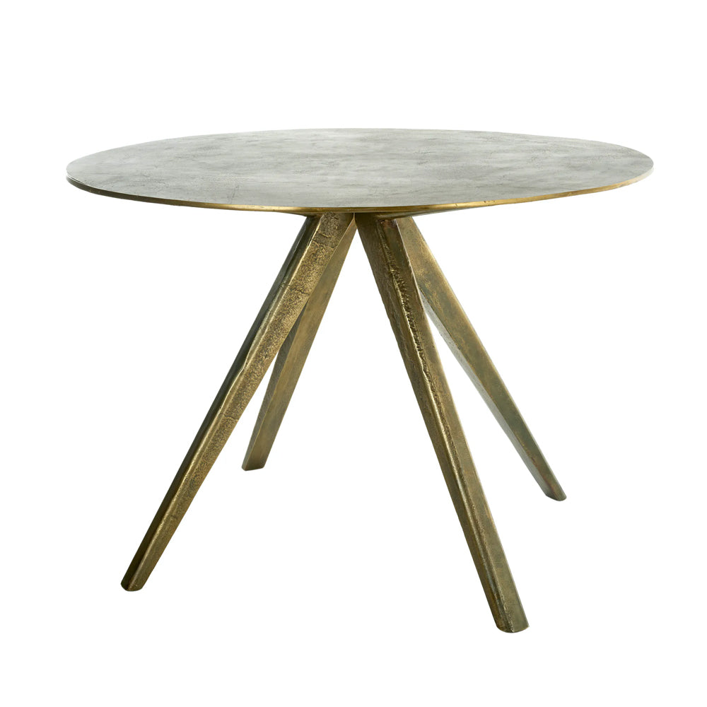 Meredith Table with Antique Brass Plated Aluminium