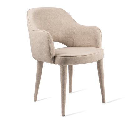 Pols Potten Cosy Chair with Arms in Beige Fabric