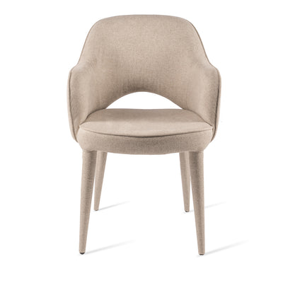 Pols Potten Cosy Chair with Arms in Beige Fabric