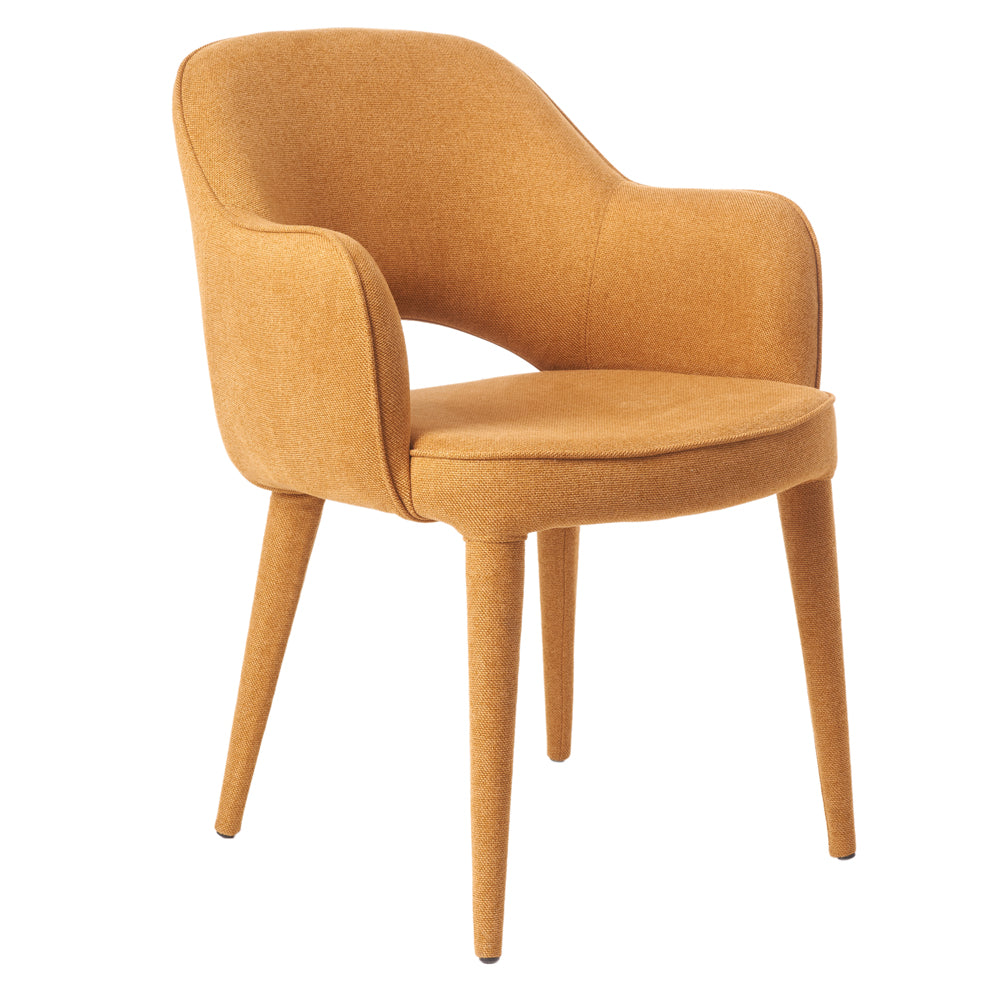 Pols Potten Cosy Chair with Arms in Ochre Fabric