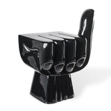 Pols Potten Fist Chair in Black Lacquered Polyester