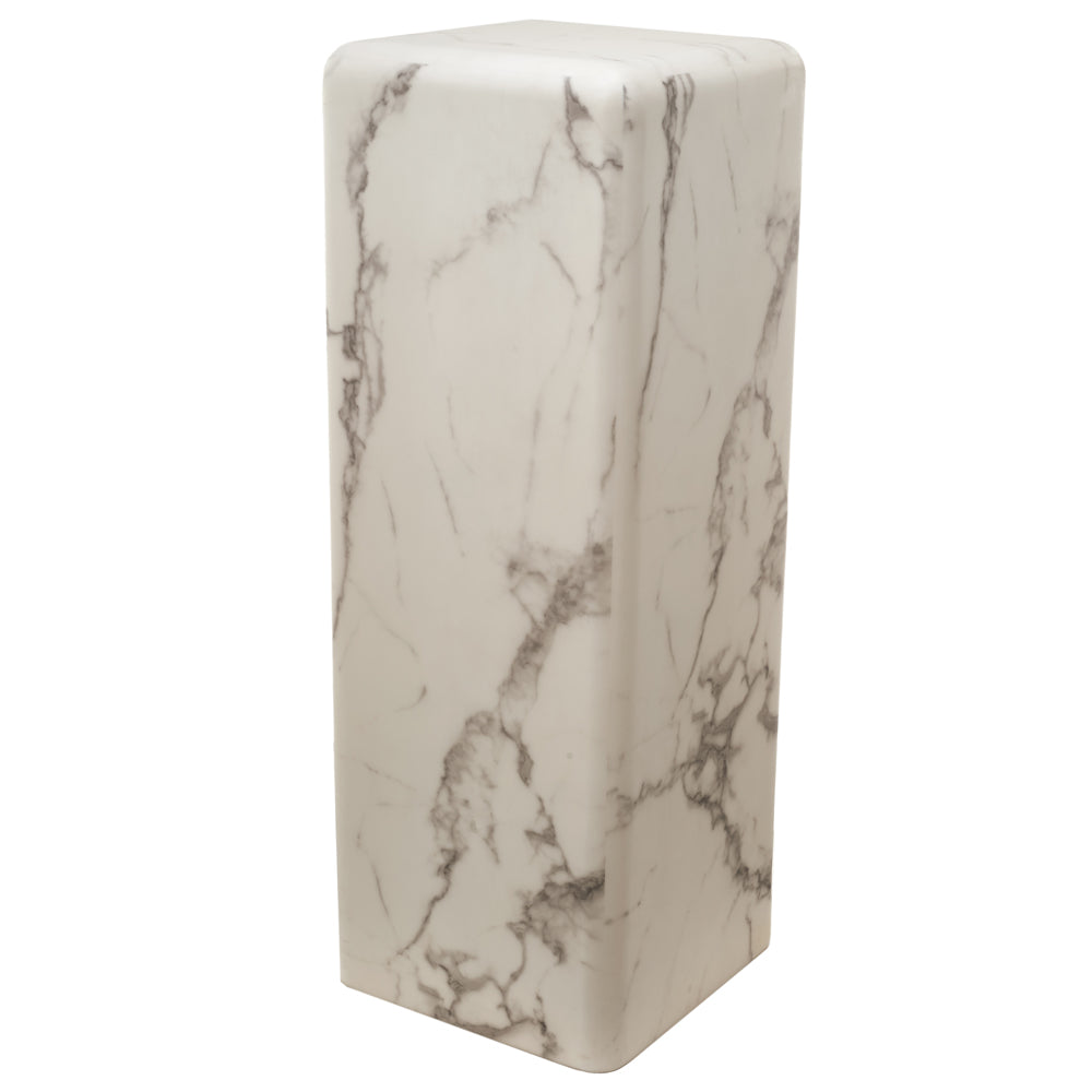 Pols Potten Poria Large Pillar in Faux White Marble
