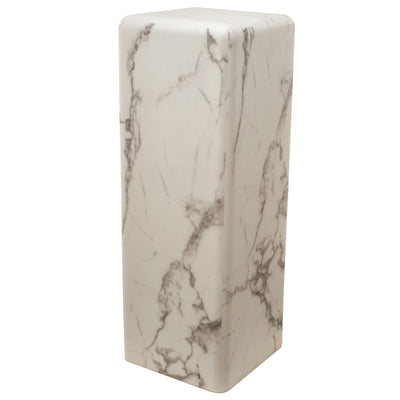 Pols Potten Poria Large Pillar in Faux White Marble