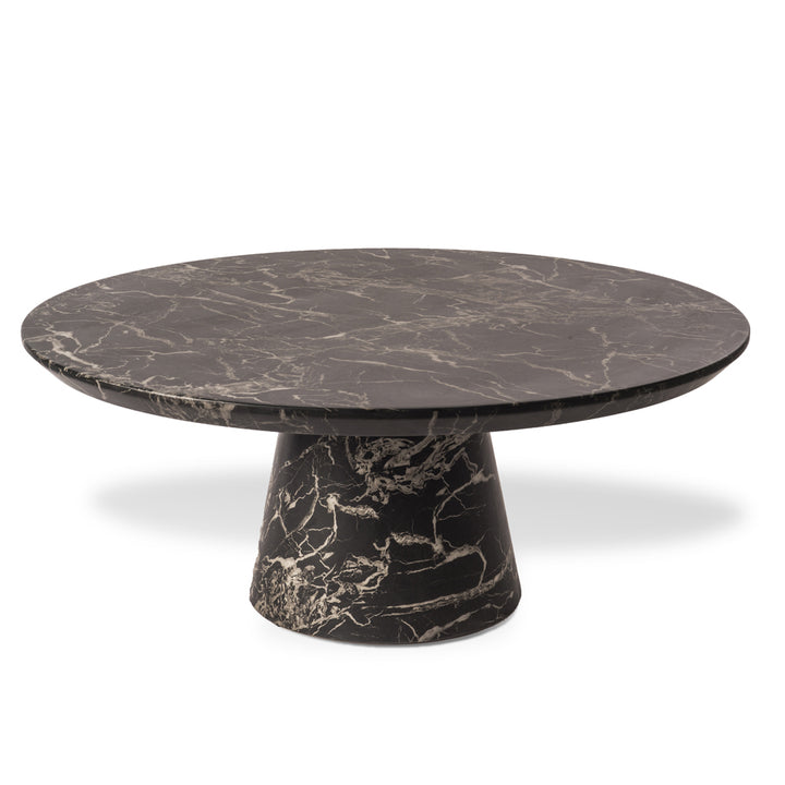 Pols Potten Royale Disc Coffee Table with Black Faux Marble