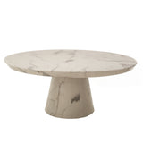 Pols Potten Royale Disc Coffee Table with White Faux Marble